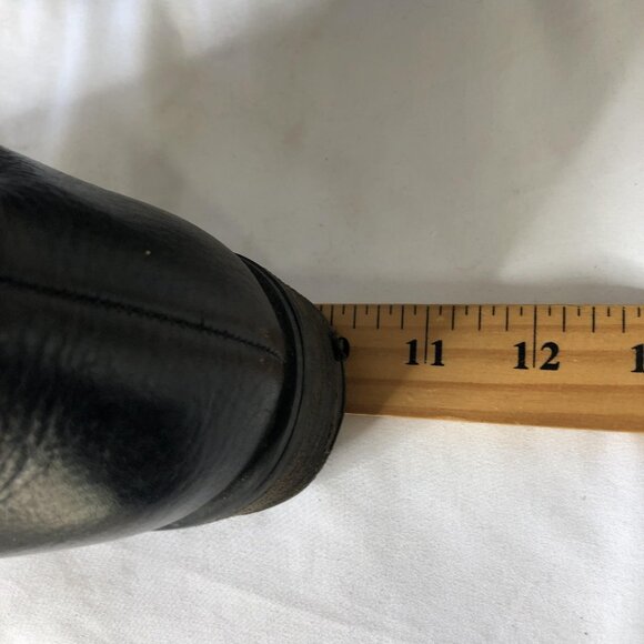 Sofft Boots Womens Size 7.5 Brown Knee High Leather Back Lace Zip Riding Tall - Picture 6 of 16